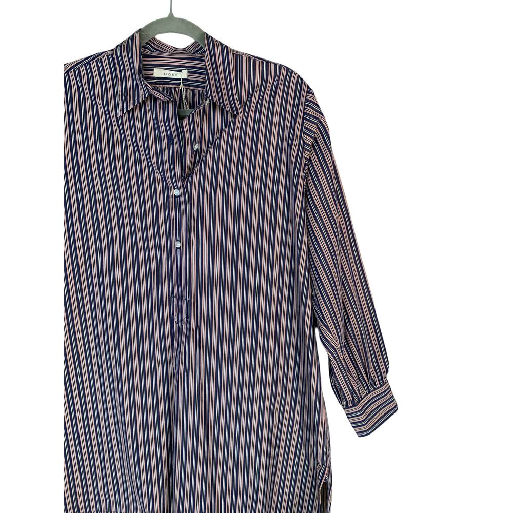 Doen Jora Dress San Marino Stripe XS Cotton Striped Mini Dress NEW - Picture 15 of 16
